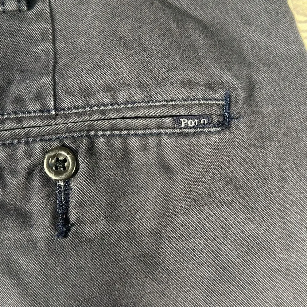 Polo Ralph‎ Lauren Shorts Mens 36 Blue Khaki Chino Longer Length